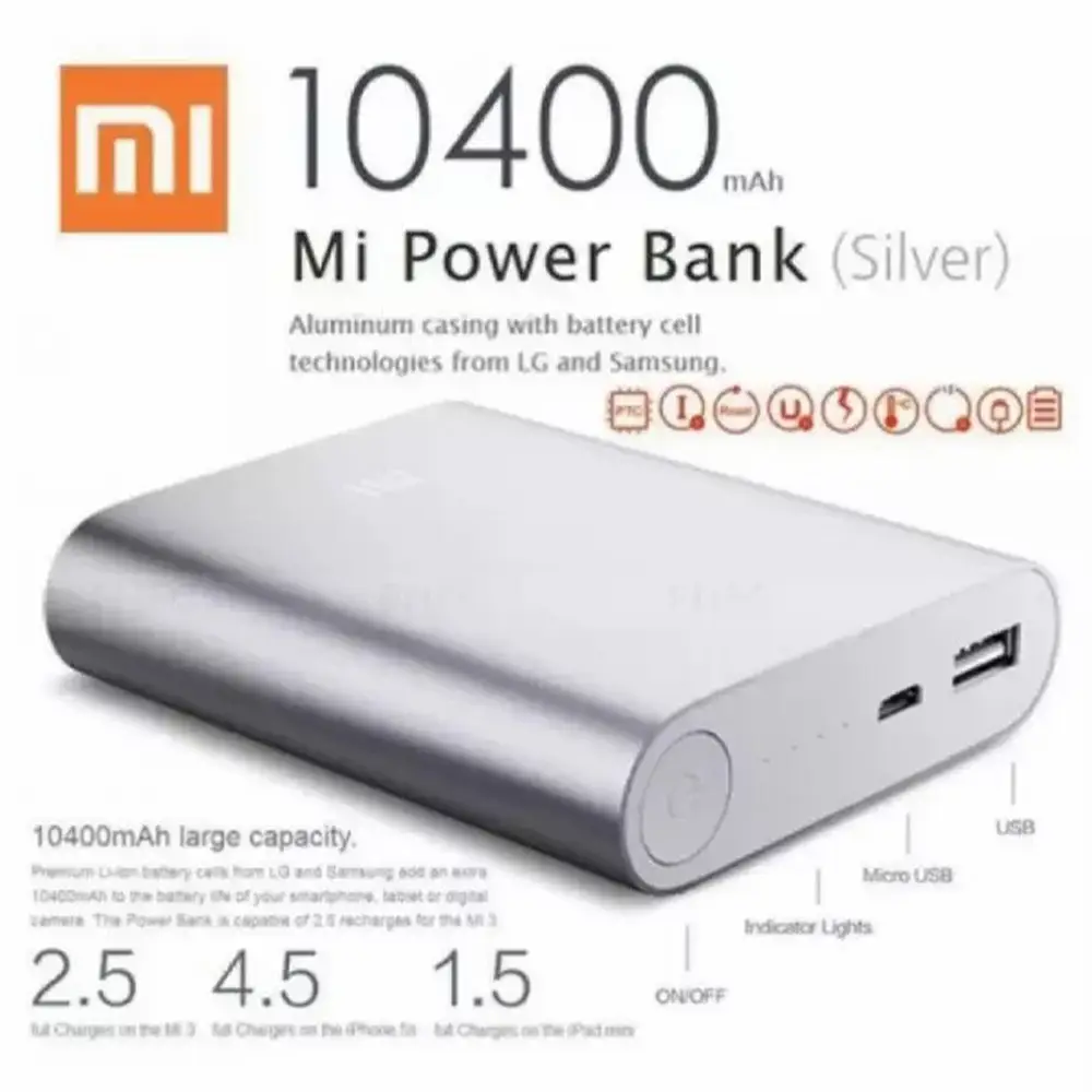Buy Xiaomi Mi Power Bank 10400mAh Online - Best Power Bank for