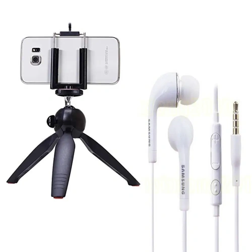 Yunteng YT 228 Mini Tripod with Samsung J5 In Ear Handsfree (2)