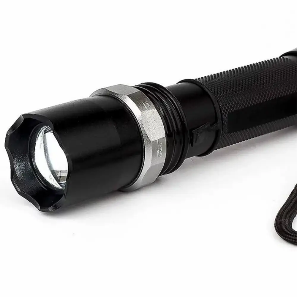 SWAT Tactical Rechargeable Flashlight Torch 3 Mode with Charging Adaptor full Metal Body (4)