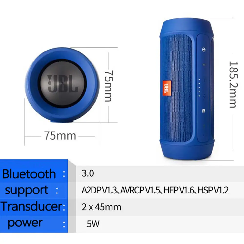 JBL Charge 2 plus Bluetooth Wireless Speaker Support USBTF CARDFM RADIO Bluetooth Speaker (1)