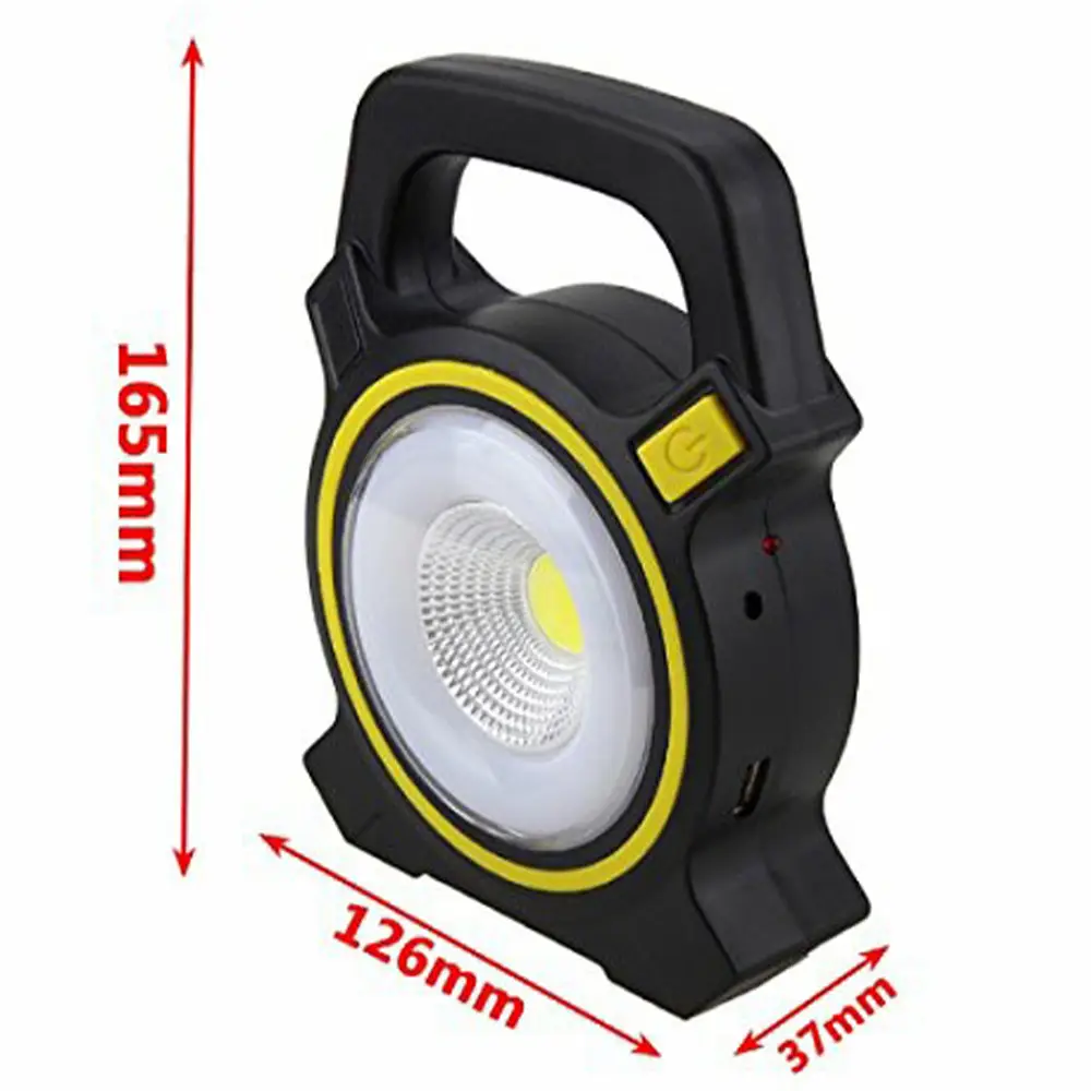 Solar & Rechargeable COB LED USB Rechargeable Work Light Emergency Lamp Torch (11)