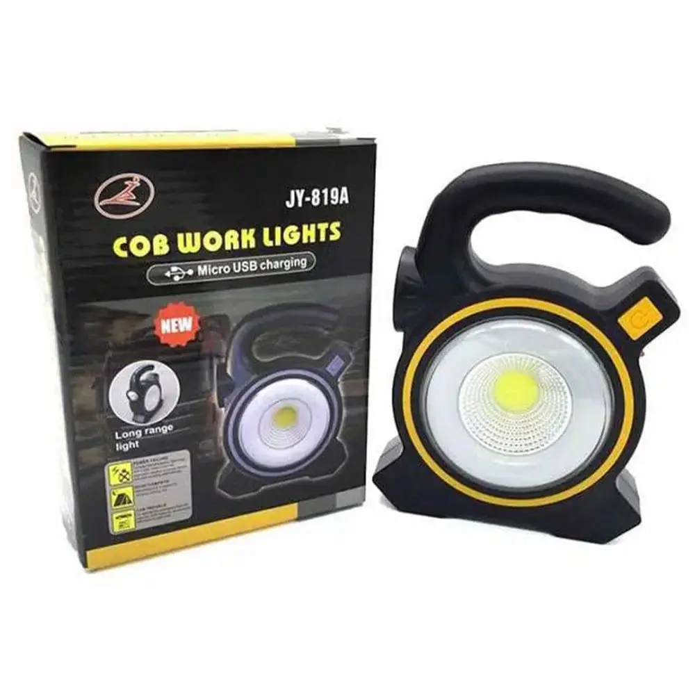 Solar & Rechargeable COB LED USB Rechargeable Work Light Emergency Lamp Torch (2)