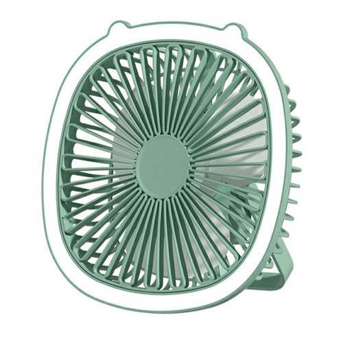 JD-F12 Rechargeable Mini Fan with Light Desktop Fan Wall-Mounted Charging Ceiling 3 Speed Fan