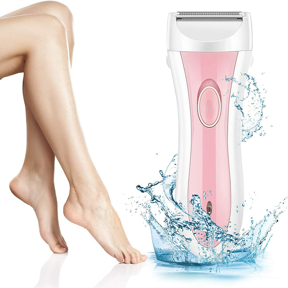 3 in 1 Blade Rechargeable Lady Shaver Geemy GM-3073 Wet and Dry Ladies Bikini Trimmer Body Hair Removal Legs and Forearms Painless