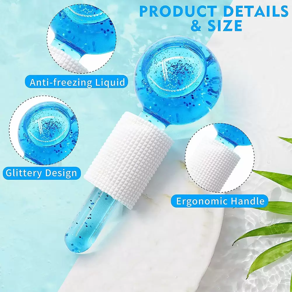 2pcs Face Neck Eye Massager Crystal Face Ice Roller Ball Massagers Glass Ball Ice Globes Skin Care Roller (6)