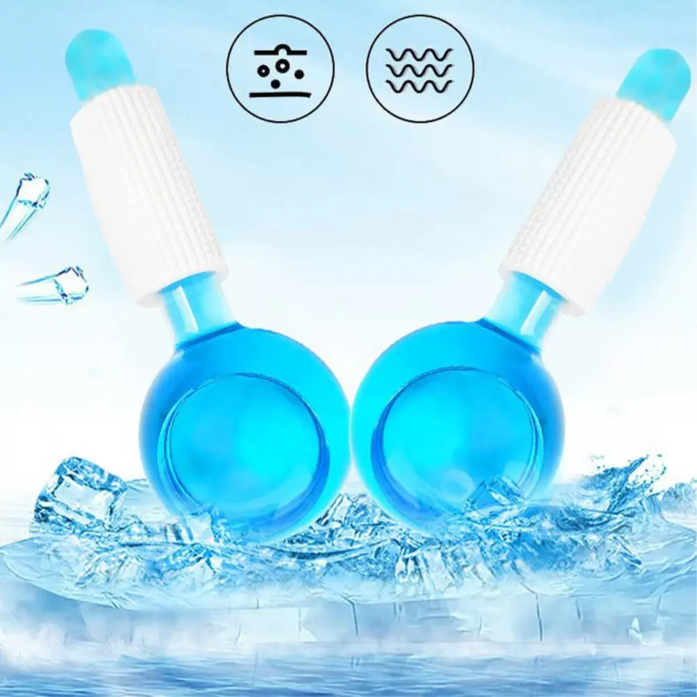 2pcs Face Neck Eye Massager Crystal Face Ice Roller Ball Massagers Glass Ball Ice Globes Skin Care Roller (7)