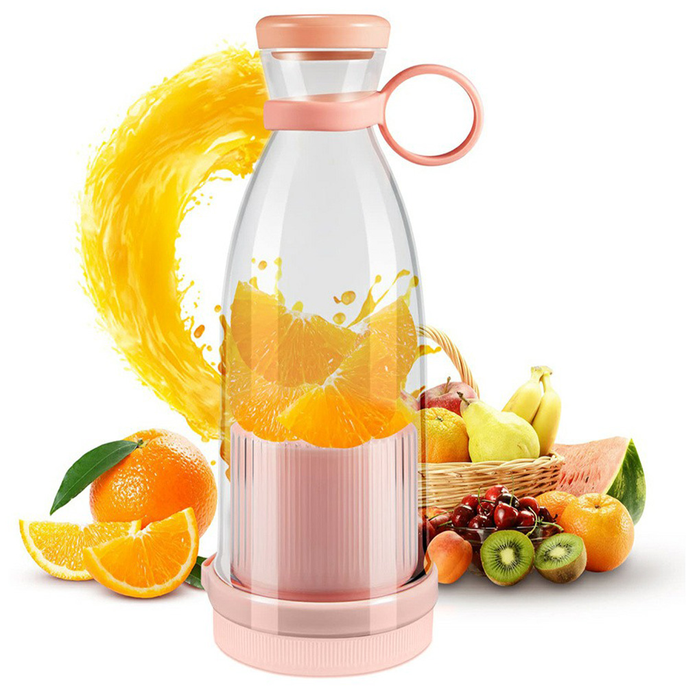 Portable Rechargeable 6 Blades Juice Blender 420ml Electric Bottle Juice Maker Squeezer (6)