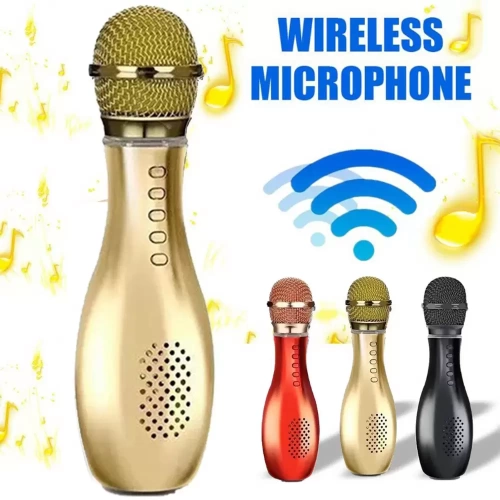 Q007 Magic Handheld Karaoke Wireless Bluetooth Microphone With Speaker Music Recording