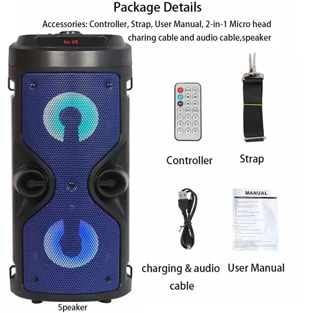 ZQS-4209 Super Bass Wireless Speaker with Remote Bluetooth Karoake Speaker with Mic Jack Fm Radio USB SD Card Slot (12)