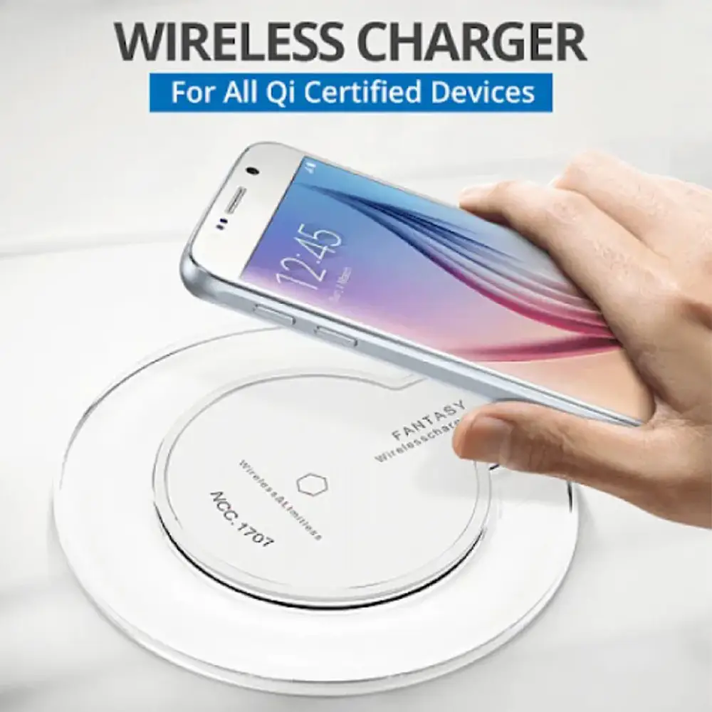 Fantasy Wireless Charger QI Standard Wireless Charging Pad for Apple Google Samsung HTC and All Wireless Charging Cellphones