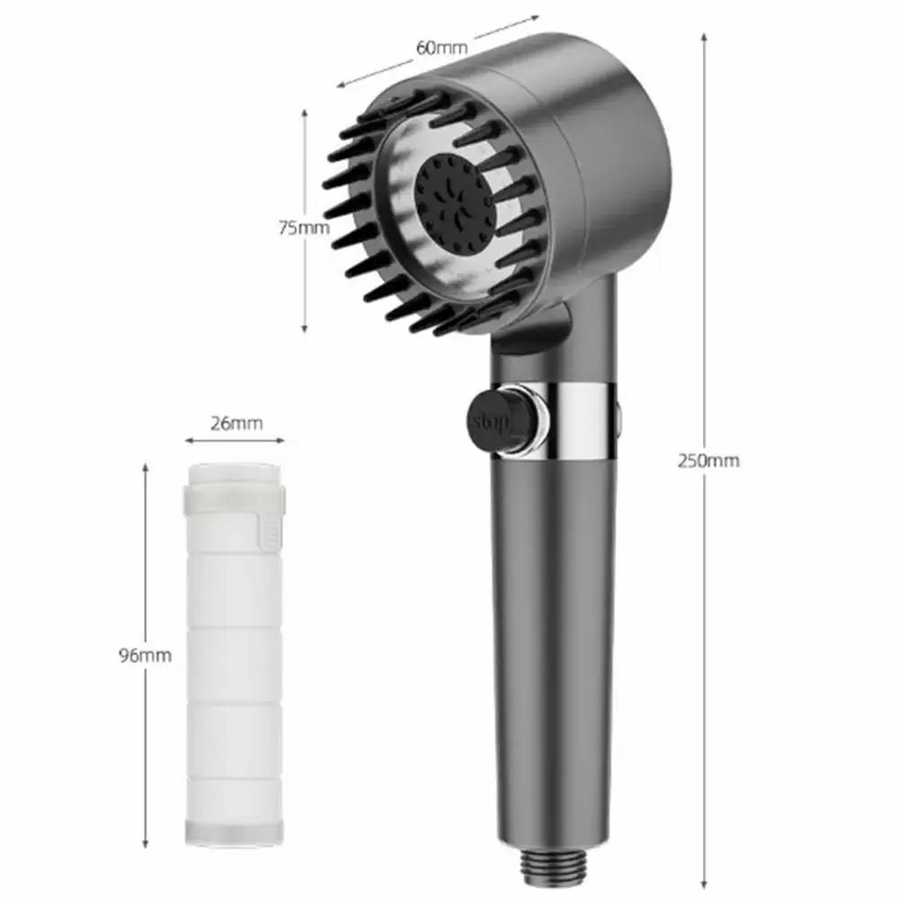 3Modes Handheld Shower Head High Pressure Water Saving Spa Massage Shower with filter (11)