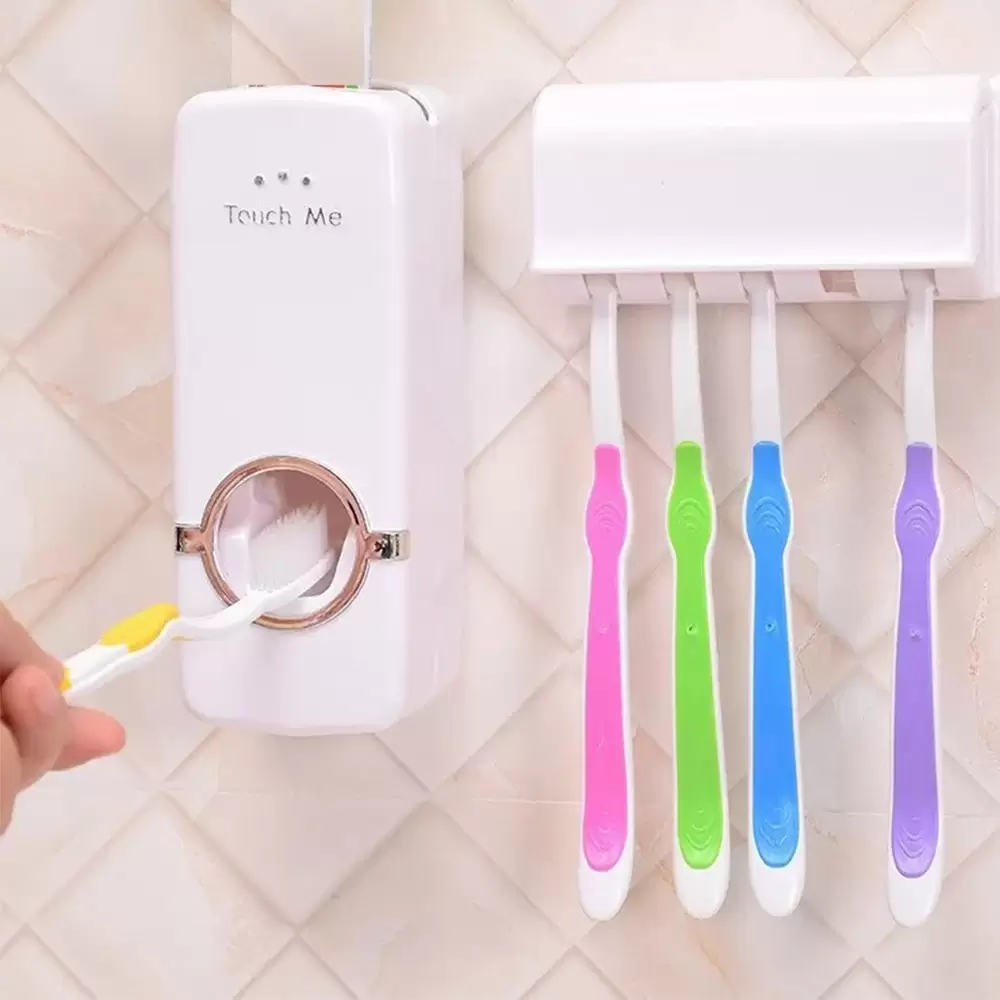 Automatic Toothpaste Dispenser With Toothbrush Holder (8)