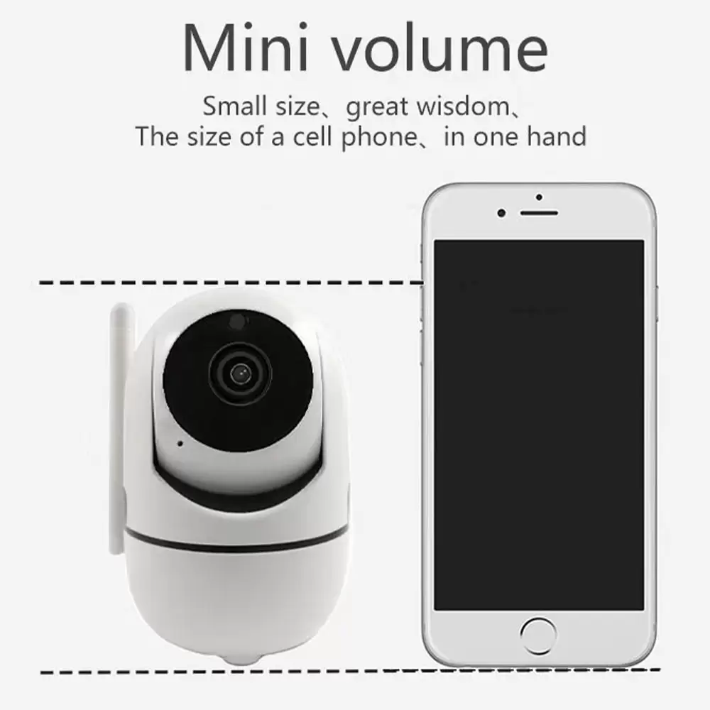 Wireless Wifi IP Camera Mini CCTV Camera SD Card Supported Night Vision Motion Tracker & Two-Way Audio (5)