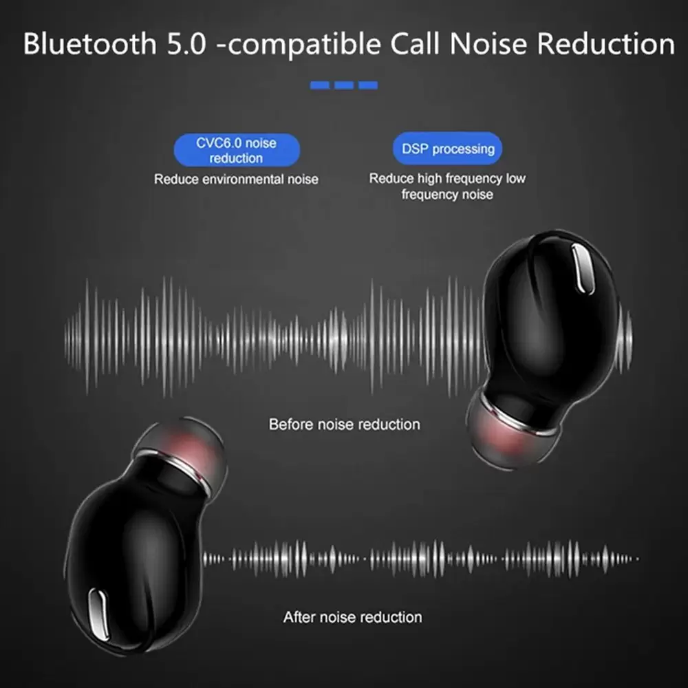 Mini Bluetooth 5.0 In-Ear Single Earphone Wireless Headset With Mic For All Phones (10)