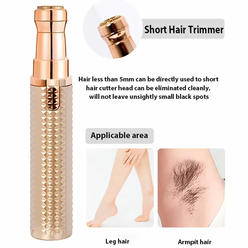 Rechargeable 3 in 1 Hair Remover Eyebrow Nose Underarms Trimmer Electric Painless Epilator (10)