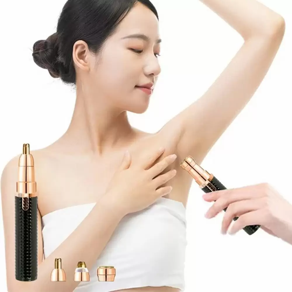 Rechargeable 3 in 1 Hair Remover Eyebrow Nose Underarms Trimmer Electric Painless Epilator (2)